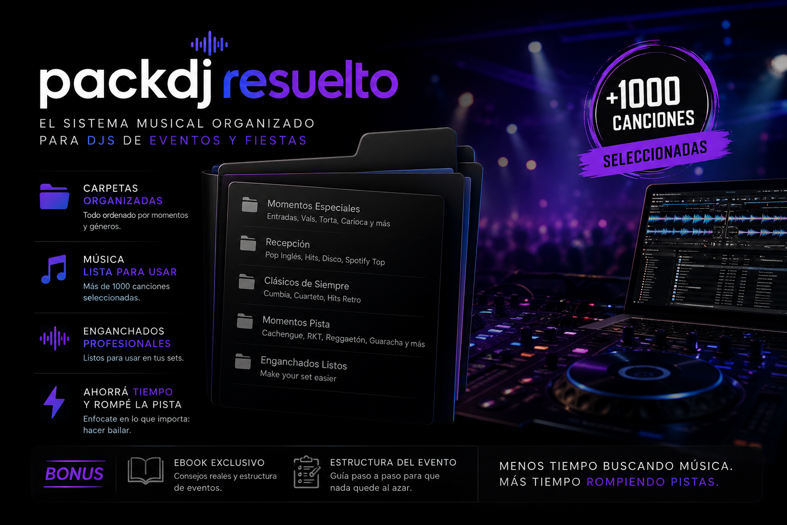 🎧 Pack DJ Resuelto™ | Sistema Musical para DJs